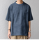 SHIPS any:〈洗濯機可能〉FUTURE LINEN CANVAS リネンライク デザイン リブ ポケット Tシャツ◆