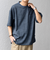SHIPS any:〈洗濯機可能〉FUTURE LINEN CANVAS リネンライク デザイン リブ ポケット Tシャツ◆