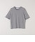 quaranciel:〈手洗い可能〉ラメ チュール リブ コンパクト TEE