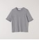 quaranciel:〈手洗い可能〉ラメ チュール リブ コンパクト TEE