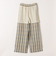 《予約》SHIPS any:〈洗濯機可能〉リネン ミックス イージー ベイカー パンツ（チェック）