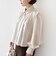 堀田茜×SHIPS:〈接触冷感/撥水/洗濯機可能〉TEXBRID(R) ギャザー ブラウス