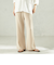 《予約》堀田茜×SHIPS:〈手洗い可能〉ダブルクロス ベルト 付き パンツ