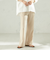 《予約》堀田茜×SHIPS:〈手洗い可能〉ダブルクロス ベルト 付き パンツ