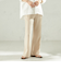 《予約》堀田茜×SHIPS:〈手洗い可能〉ダブルクロス ベルト 付き パンツ