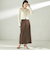 《予約》堀田茜×SHIPS:〈手洗い可能〉ベルト 付き ジョーゼット スカート