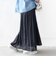 〈手洗い可能〉シアー メッシュ ギャザー スカート
