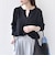 SHIPS Colors:〈手洗い可能〉ペーパー ライク ヘンリーネック 2WAY ニット◆