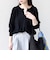 SHIPS Colors:〈手洗い可能〉ペーパー ライク ヘンリーネック 2WAY ニット◆