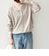 SHIPS Colors:〈手洗い可能〉ペーパー ライク ヘンリーネック 2WAY ニット◆