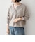 SHIPS Colors:〈手洗い可能〉ペーパー ライク ヘンリーネック 2WAY ニット◆