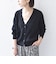 SHIPS Colors:〈手洗い可能〉ペーパー ライク フリンジ ポケット カーディガン◆
