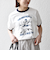 《予約》【SHIPS any別注】THE KNiTS: ロゴ プリント リンガー TEE