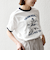 《予約》【SHIPS any別注】THE KNiTS: ロゴ プリント リンガー TEE