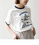《予約》【SHIPS any別注】THE KNiTS: ロゴ プリント リンガー TEE