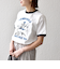 《予約》【SHIPS any別注】THE KNiTS: ロゴ プリント リンガー TEE