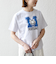 《予約》【SHIPS any別注】THE KNiTS: ラウンドヘム プリント ショート TEE 26SS