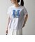 【SHIPS any別注】THE KNiTS:〈洗濯機可能〉ラウンドヘム プリント ショート TEE