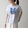 【SHIPS any別注】THE KNiTS:〈洗濯機可能〉ラウンドヘム プリント ショート TEE