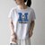 【SHIPS any別注】THE KNiTS:〈洗濯機可能〉ラウンドヘム プリント ショート TEE