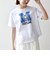 【SHIPS any別注】THE KNiTS:〈洗濯機可能〉ラウンドヘム プリント ショート TEE