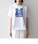 【SHIPS any別注】THE KNiTS:〈洗濯機可能〉ラウンドヘム プリント ショート TEE