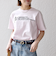 《予約》【SHIPS any別注】THE KNiTS: ラウンドヘム プリント ショート TEE 26SS