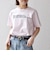 【SHIPS any別注】THE KNiTS:〈洗濯機可能〉ラウンドヘム プリント ショート TEE