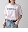 【SHIPS any別注】THE KNiTS:〈洗濯機可能〉ラウンドヘム プリント ショート TEE