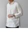 SHIPS any:〈洗濯機可能〉コットン/リネン 7分袖 ポケット レギュラー シャツ 26SS◆