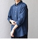 SHIPS any:〈洗濯機可能〉コットン/リネン 7分袖 ポケット レギュラー シャツ 26SS◆