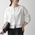 《予約》SHIPS any:〈手洗い可能〉リネンミックス ハシゴレース シャツ カーディガン