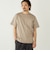 SHIPS Colors:〈抗菌防臭・接触冷感・UVカット〉シルケット コットン クルーネック T◇
