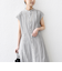 《予約》【WEB限定】〈手洗い可能〉ストライプ サイド タック ワンピース