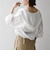 《予約》SHIPS any:〈洗濯機可能〉楊柳 シアー ドロスト フード ブラウス