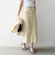《予約》SHIPS any:〈洗濯機可能〉リネンミックス ボタン デザイン タイト スカート