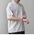 SHIPS any:〈手洗い可能〉ハイゲージ リネン ミックス サマーニット モックネック Tシャツ 26SS◆