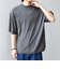 SHIPS any:〈手洗い可能〉ハイゲージ リネン ミックス サマーニット モックネック Tシャツ 26SS◆