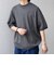 SHIPS any:〈手洗い可能〉ハイゲージ リネン ミックス サマーニット モックネック Tシャツ 26SS◆