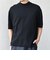 SHIPS any:〈手洗い可能〉ハイゲージ リネン ミックス サマーニット モックネック Tシャツ 26SS◆