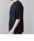 SHIPS any:〈手洗い可能〉ハイゲージ リネン ミックス サマーニット モックネック Tシャツ 26SS◆