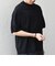 SHIPS any:〈手洗い可能〉ハイゲージ リネン ミックス サマーニット モックネック Tシャツ 26SS◆