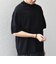 SHIPS any:〈手洗い可能〉ハイゲージ リネン ミックス サマーニット モックネック Tシャツ 26SS◆