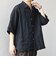 SHIPS any:〈洗濯機可能〉ピュアリネン リラックス オープンカラー シャツ◆