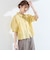 SHIPS Colors:〈洗濯機可能〉ユーロリネン (EURO Linen) ボクシー パフスリーブ シャツ◇