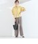 SHIPS Colors:〈洗濯機可能〉ユーロリネン (EURO Linen) ボクシー パフスリーブ シャツ◇