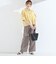 SHIPS Colors:〈洗濯機可能〉ユーロリネン (EURO Linen) ボクシー パフスリーブ シャツ◇
