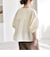 《予約》quaranciel:〈手洗い可能〉リネン ミックス ノーカラー ドロスト ブルゾン