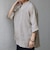 SHIPS any:〈洗濯機可能〉ピュアリネン バンド スキッパー ハーフスリーブ プルオーバー シャツ 26SS◆
