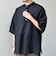 SHIPS any:〈洗濯機可能〉ピュアリネン バンド スキッパー ハーフスリーブ プルオーバー シャツ 26SS◆